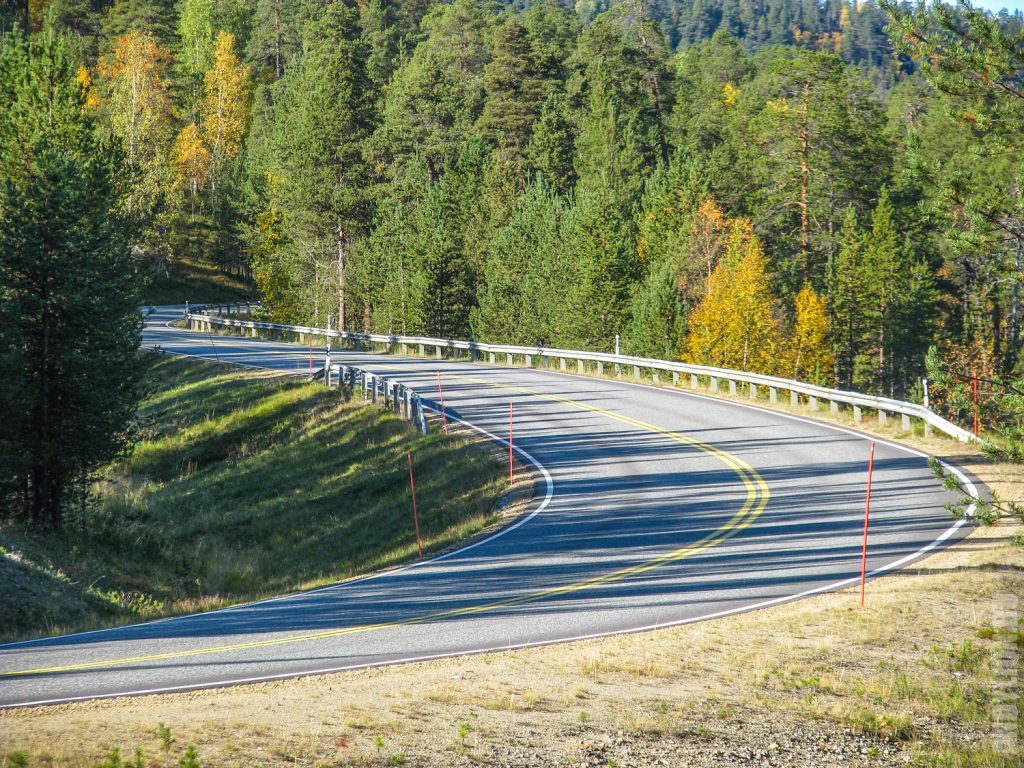 Дорога в финской Лапландии