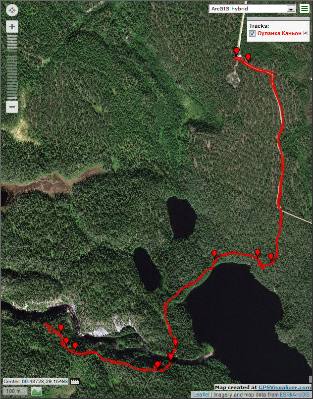 Трек озеро Савилампи - Каньон Оуланка